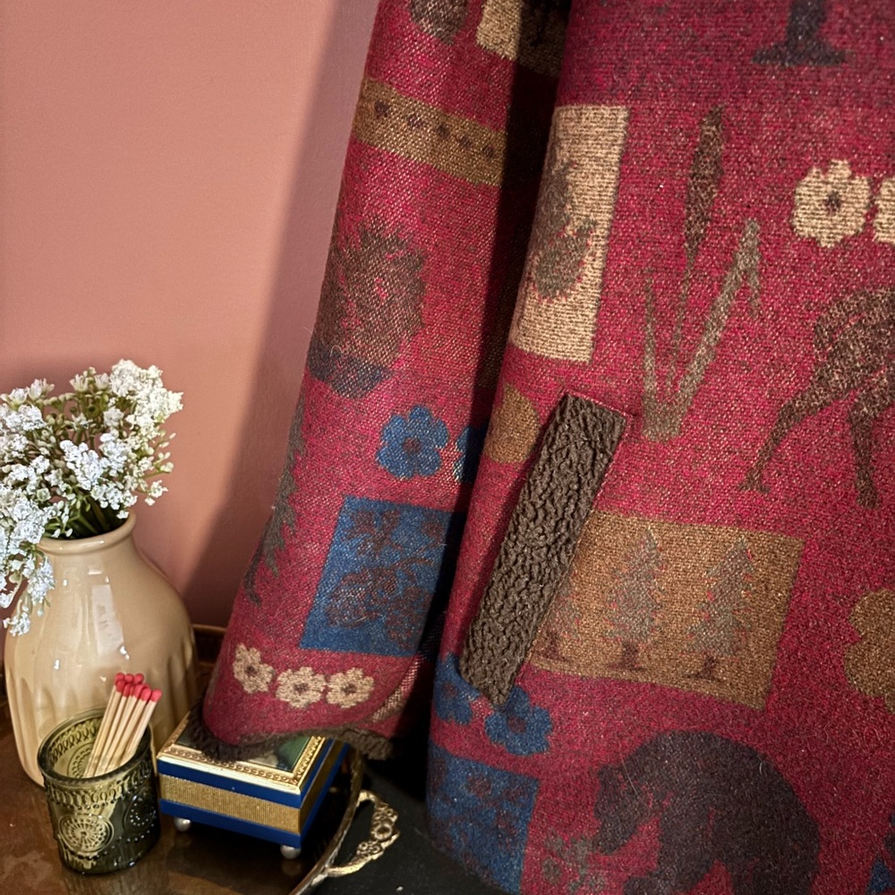 Pendleton Red And Brown Wool Jacket - image 3